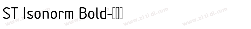 ST Isonorm Bold字体转换